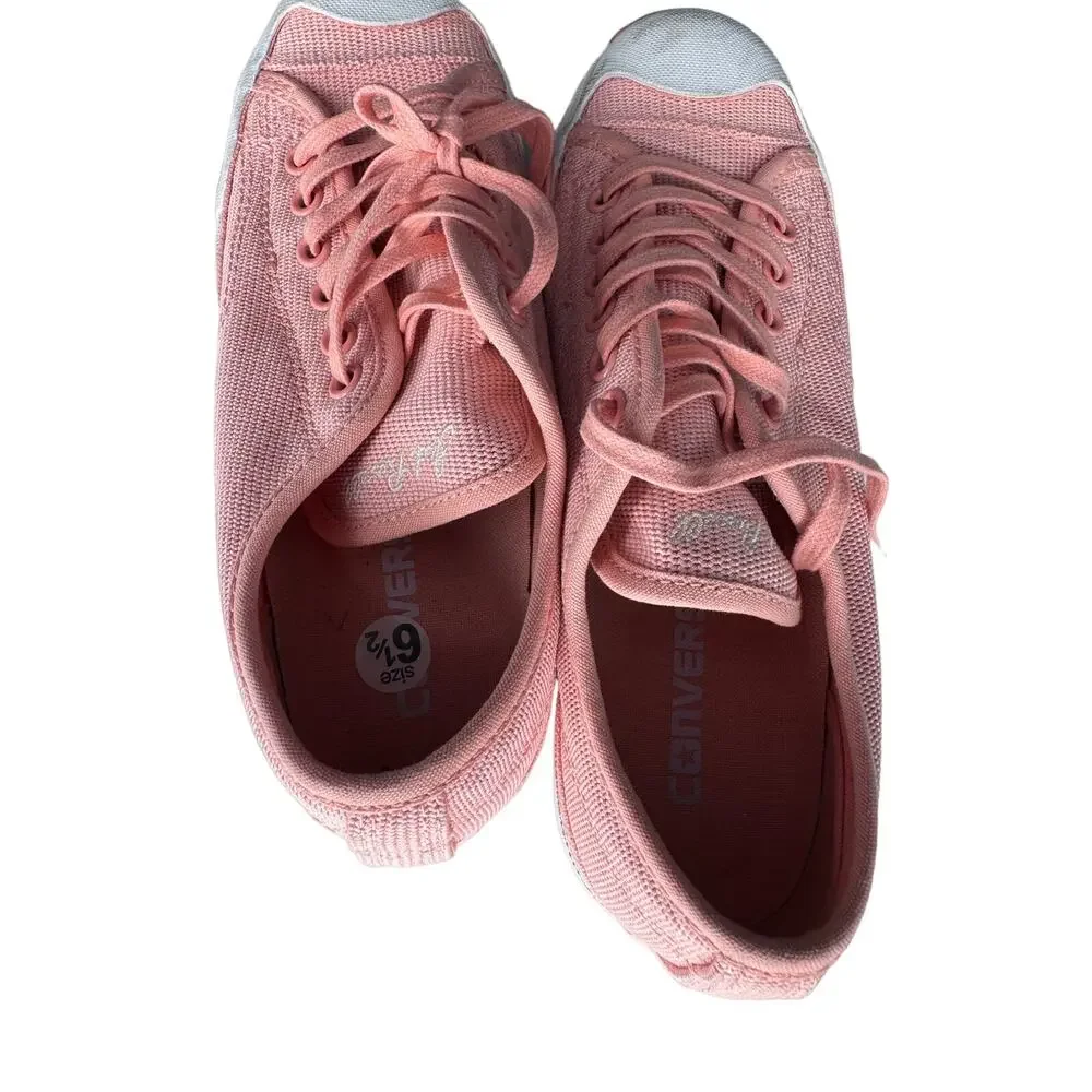 Converse Womens Jack Purcell Athletic Sneakers Shoes 161309C Light Pink Size 6.5